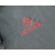 Moto Corse Black Polo with Titanium Buttons