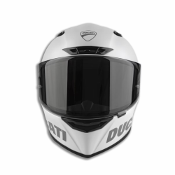 Ducati Logo White Full Face Helmet