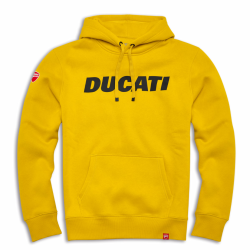 Sweat à Capuche Ducati Logo Jaune