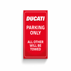 Magnete Ducati Parking Only con Design Esclusivo