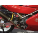 Adjustable DBK Rearsets with Eccentric Footpegs Ducati Black