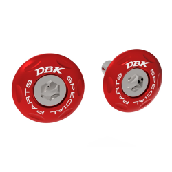 Ducati Hypermotard 698 Mono DBK Frame Plugs Red