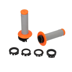 Poignées Enduro Progrip 708 Lock-On Orange/Gris