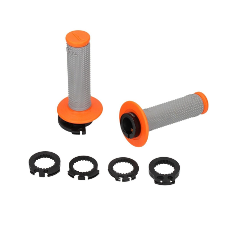 Poignées Enduro Progrip 708 Lock-On Orange/Gris