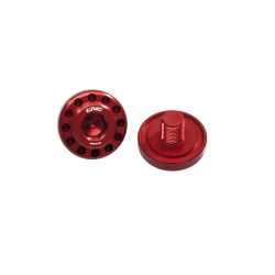 CNC Racing PEV02R Central Screws for Original Ducati Footrests Red