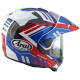 Capacete Arai Tour-X5 Trail Azul/Branco/Vermelho