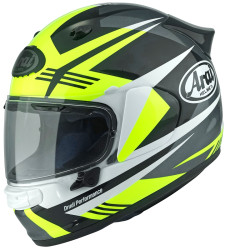 Arai Quantic Mark Helmet Fluorescent Yellow/Black/Grey