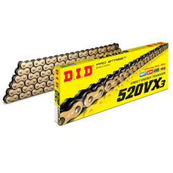 DID 520VX3 120 Link Reinforced Motorcycle Chain G&B 28831207Z