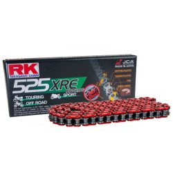 Chaîne Moto Renforcée RK 525 XRE 24L XW-Ring Rouge