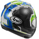 Arai RX-7V EVO JR65 Helmet Black/Green/Blue/Grey