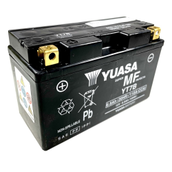 High-performance Yuasa YT7B-WC Preloaded Battery Ducati