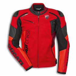 LEATH. JACKET DC C6 RED/RED/BL 981074160 Ducati OEM (ON REQUEST)