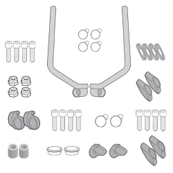 Kit de anclajes para cúpula GIVI 7407 Ducati Scrambler 400-800