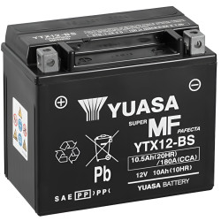 Yuasa YTX12-BS High-Performance Maintenance-Free Battery