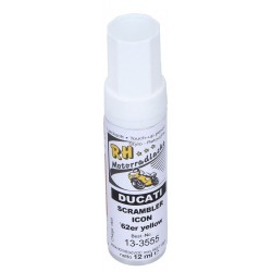 Yellow paint bottle 12ml for Ducati with touch-up brush
