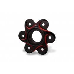 Black-Red CNC rear sprocket flange for Ducati V4