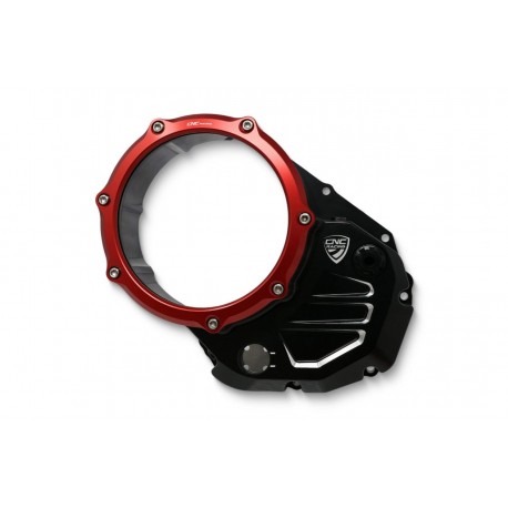 CNC Racing Ducati Bicolor-Clear clutch cover. CA504B