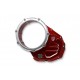 Red CNC Racing Ducati Bicolor-Clear clutch cover CA504R