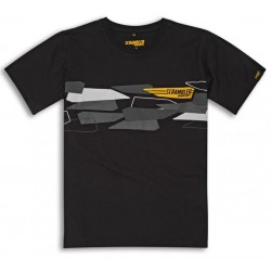 Camiseta original Ducati Scrambler Wing preta