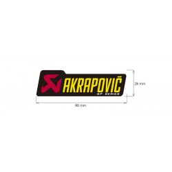 Adesivo anti-calorico 90 x 26 mm Akrapovic