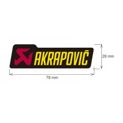 Adesivo anti-calórico 70 x 20 mm Akrapovic